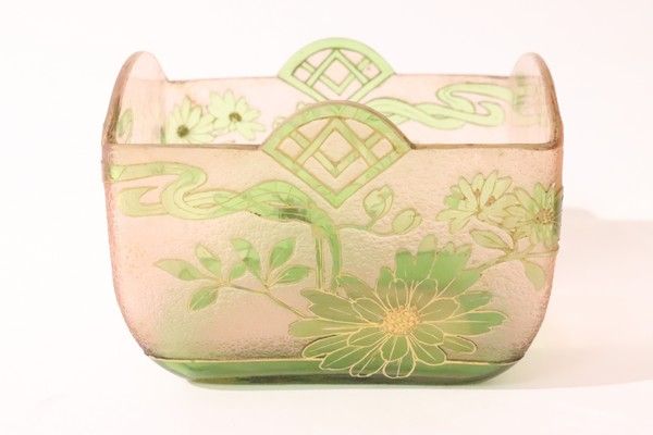 COUPELLE VIDE-POCHE rectangulaire en verre...