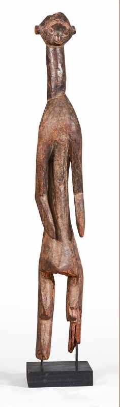 STATUETTE masculine au long cou en légère...