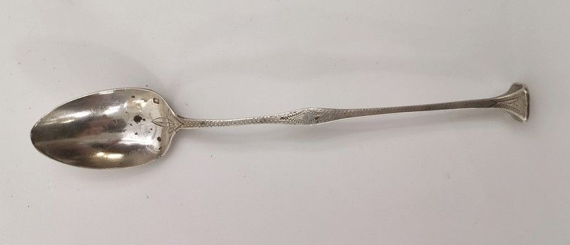 CUILLERE A COCKTAIL en argent à long manche...