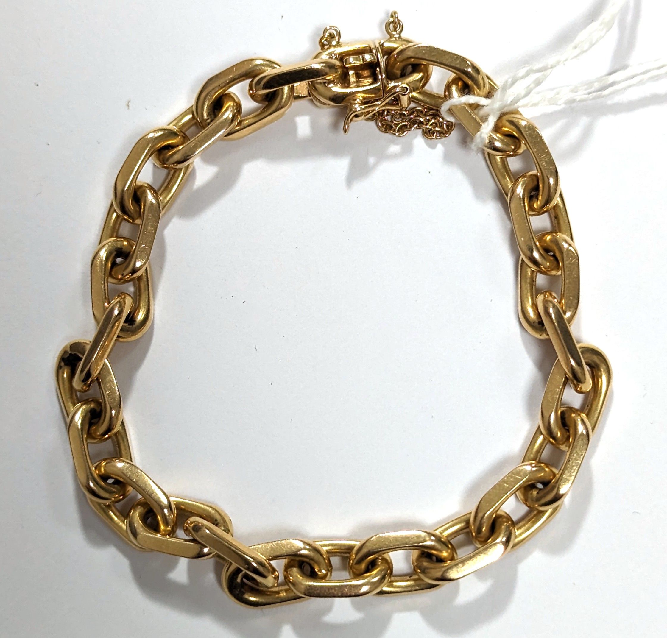 BRACELET GOURMETTE à maillons et chaîne en...