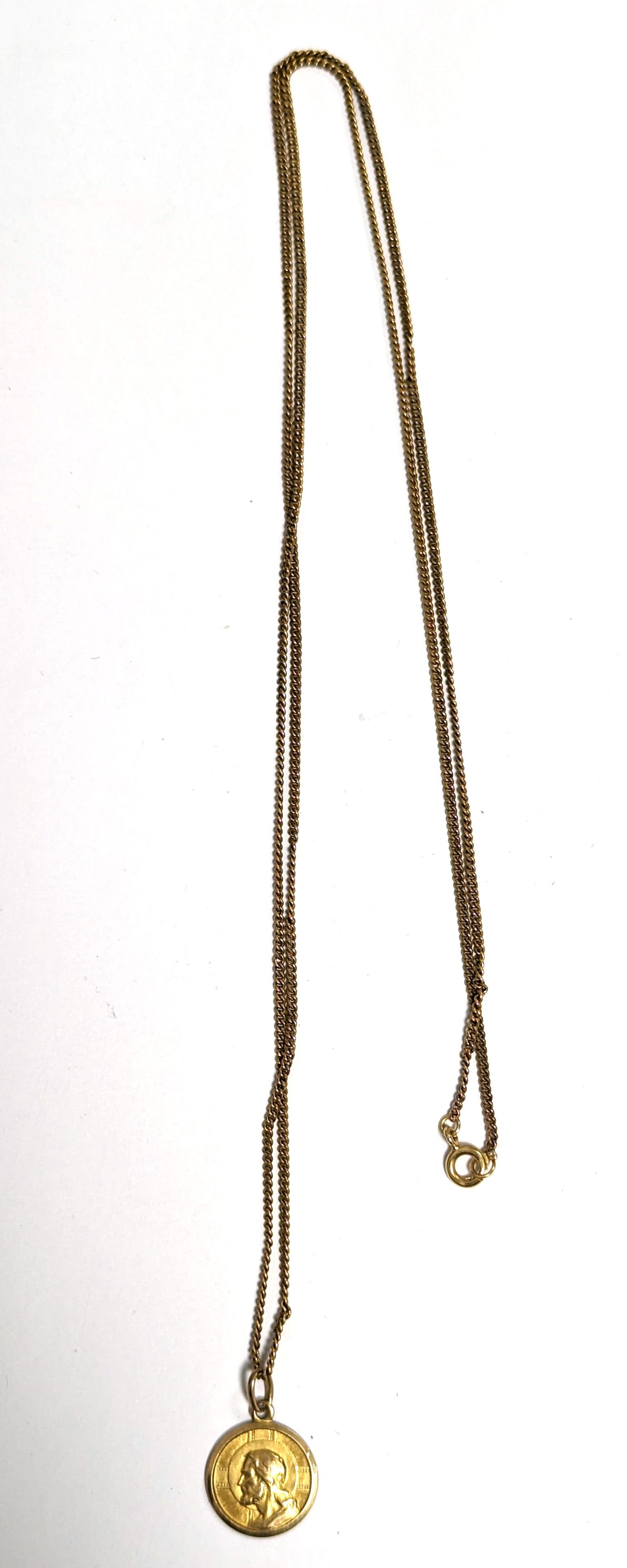 MÉDAILLE du Christ et GRANDE CHAÎNE en or...