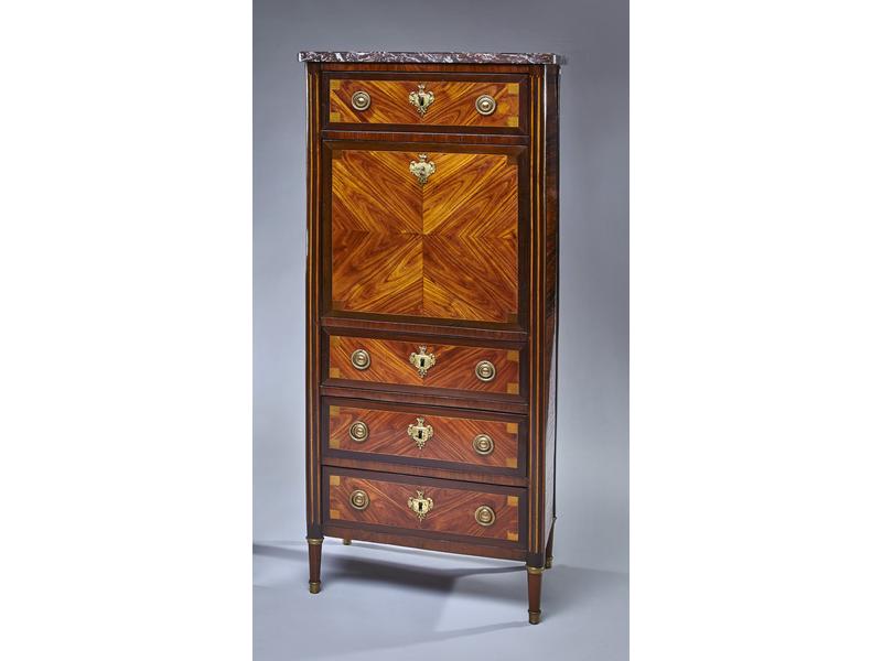 ETROIT SECRETAIRE de Dame en placage de bois...