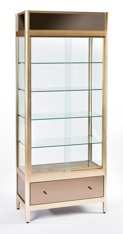 VITRINE rectangulaire électrifiée à deux...
