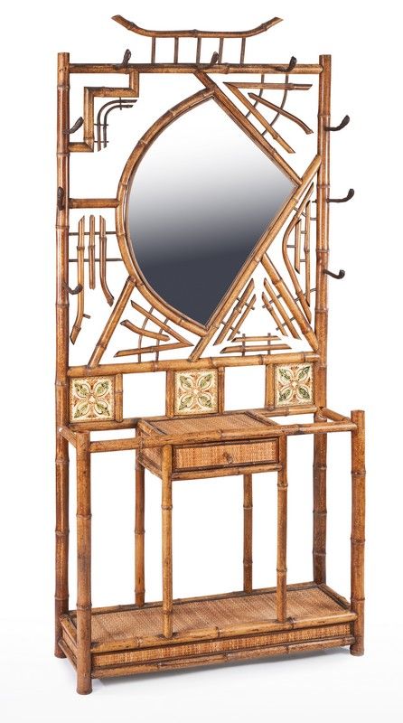 PORTE-MANTEAU / PORTE-PARAPLUIE en bambou...