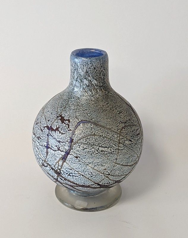 VASE balustre en verre soufflé multicouches...