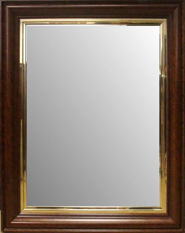 MIROIR rectangulaire à pans, encadrement...