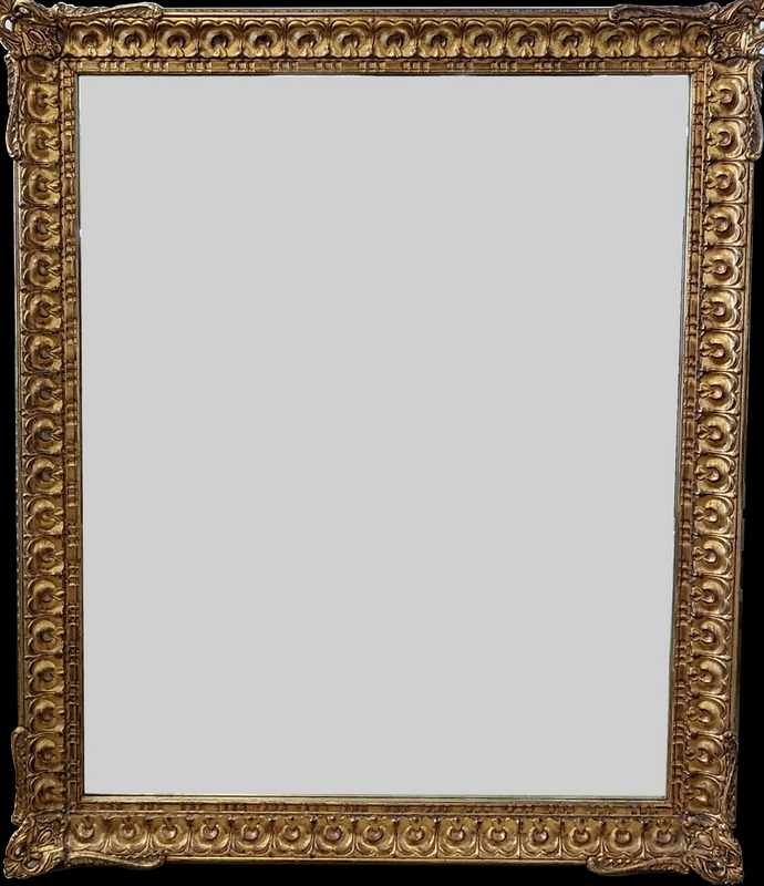 MIROIR rectangulaire biseauté dans un cadre...