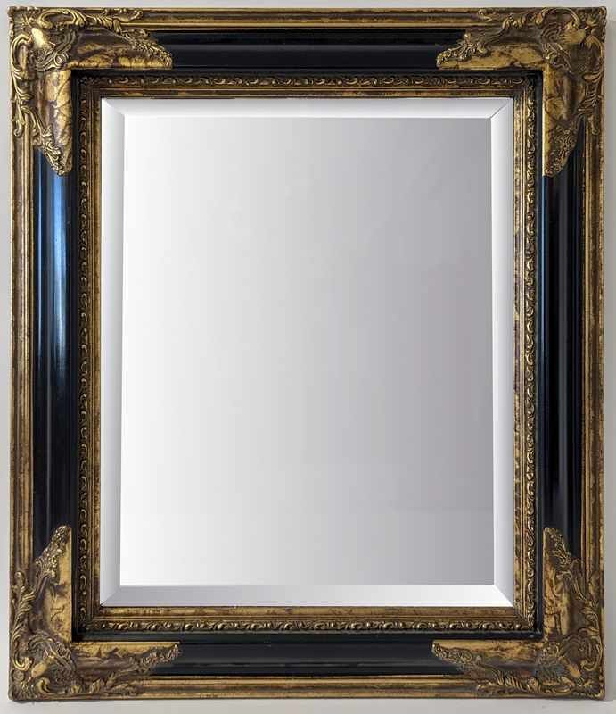 MIROIR rectangulaire biseauté dans un cadre...
