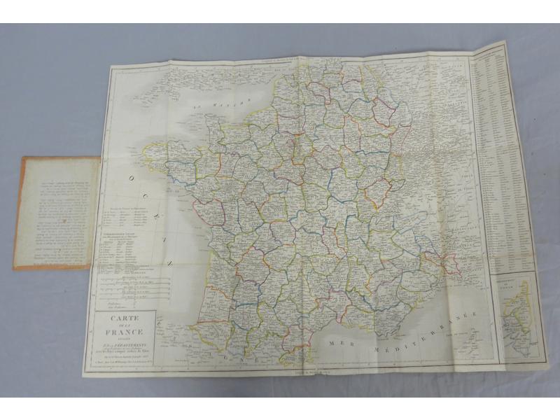 POISSON : Carte de la France divisée en 108...
