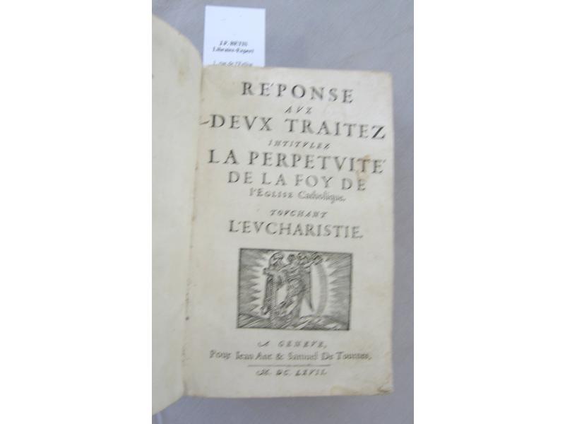 Réponse aux traités intitulé la perpetuité...