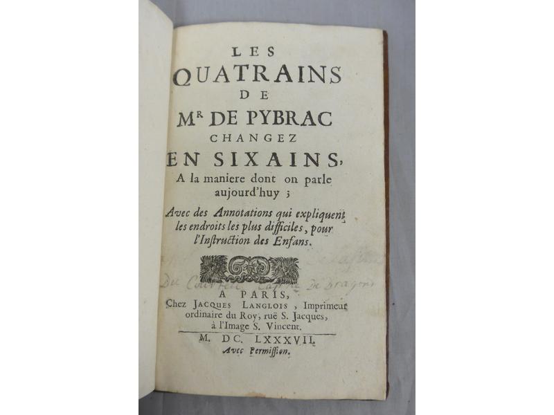 LES QUATRAINS DE MR DE PYBRAC CHANGEZ EN...