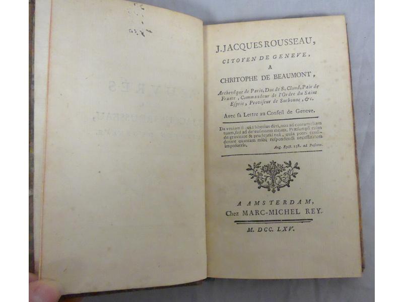 ROUSSEAU (J.-J.) : Jean-Jacques Rousseau,...