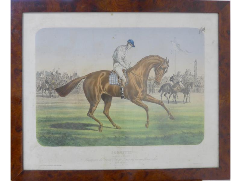 LITHOGRAPHIE en couleurs, Sornette et le...