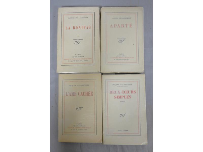 LACRETELLE (J.de)] Lot de 4 vol. in-12 brochés...