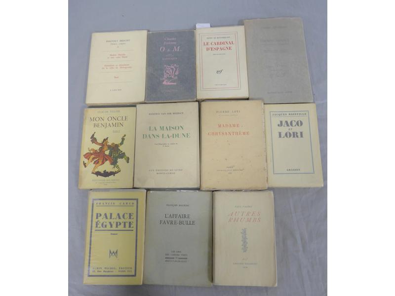 [LITTERATURE] Lot de 11 volumes in-12 brochés,...
