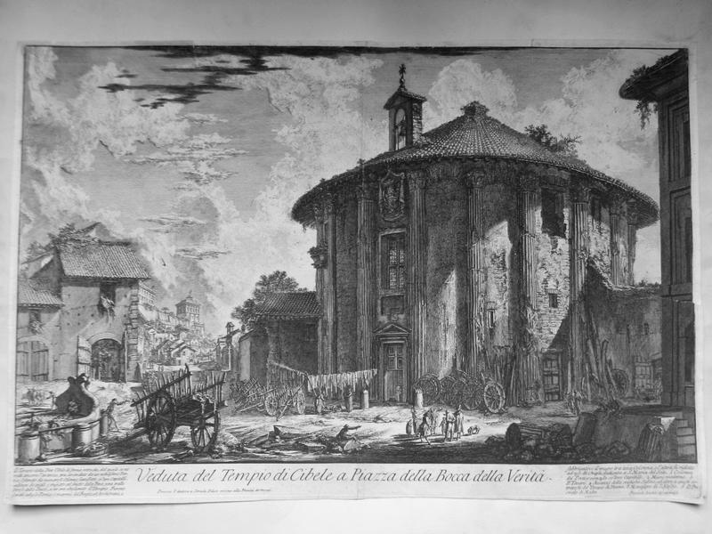 PIRANESE: Veduta del Tempio di Cibele a piazza...