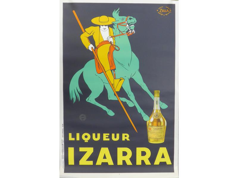 AFFICHE IZARRA, Le Piquador sur fond noir,...