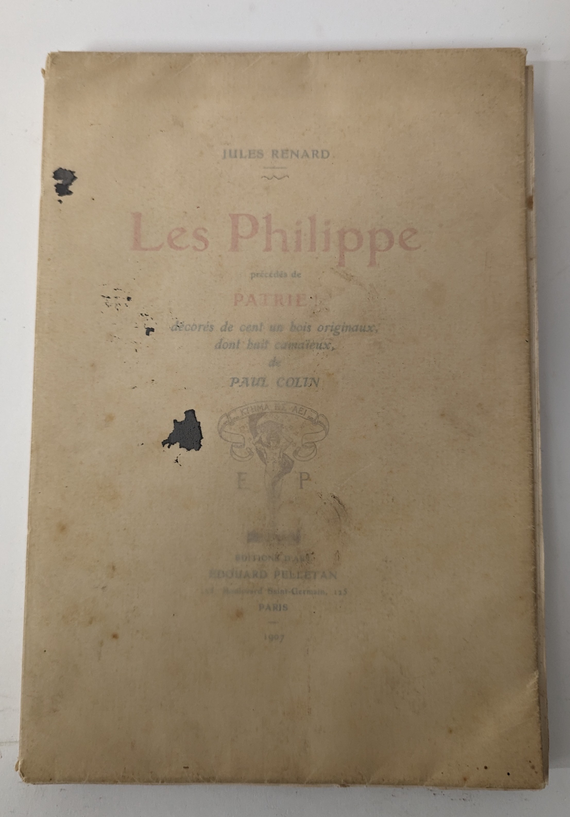 [Paul COLIN] - RENARD (Jules), Les Philippe....