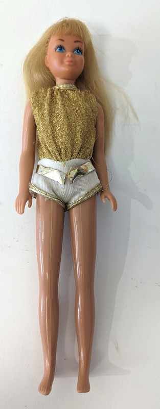 SKIPPER en tenue de maillot à paillettes...