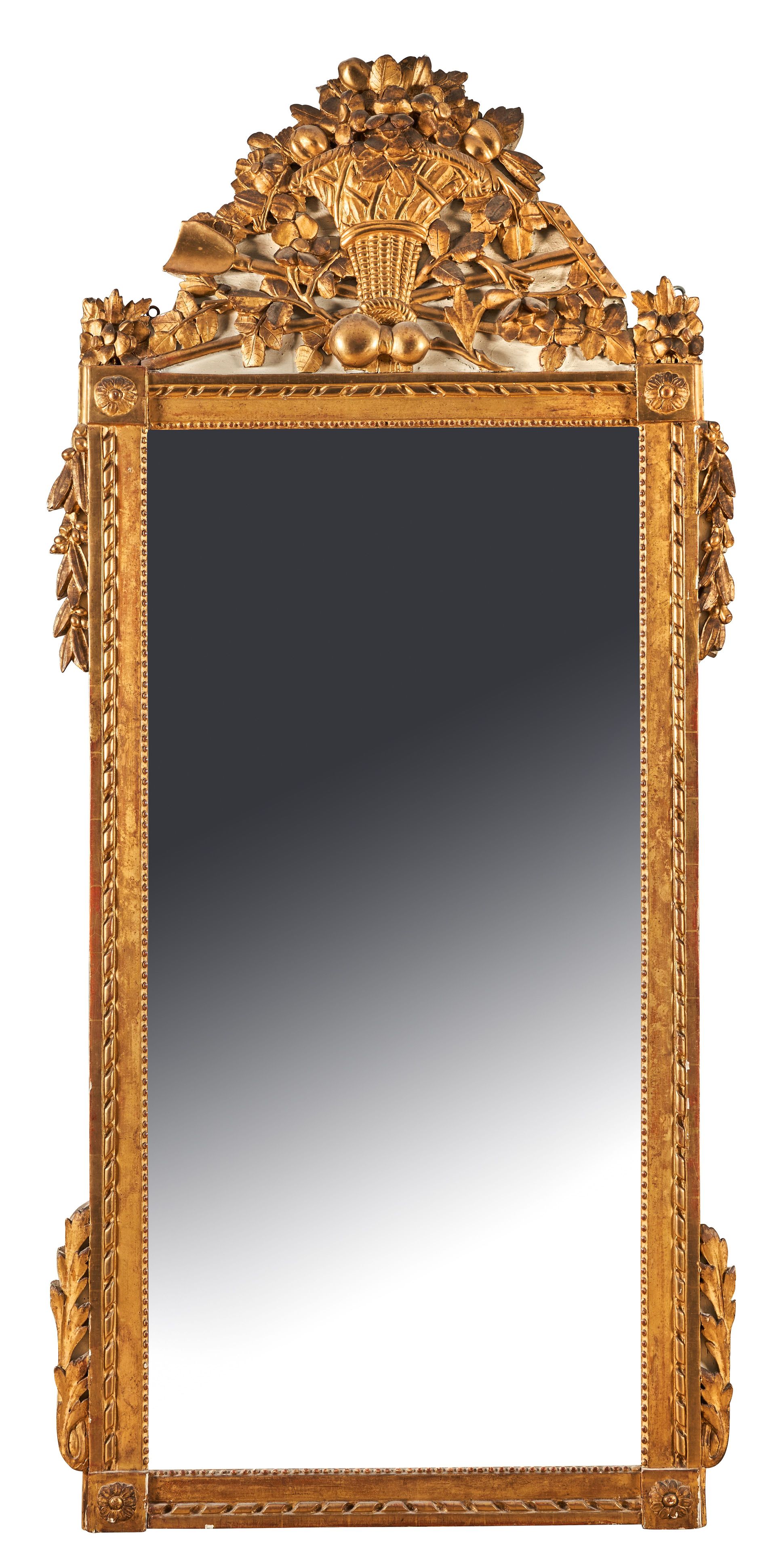GRAND MIROIR DE CHEMINÉE rectangulaire dans...