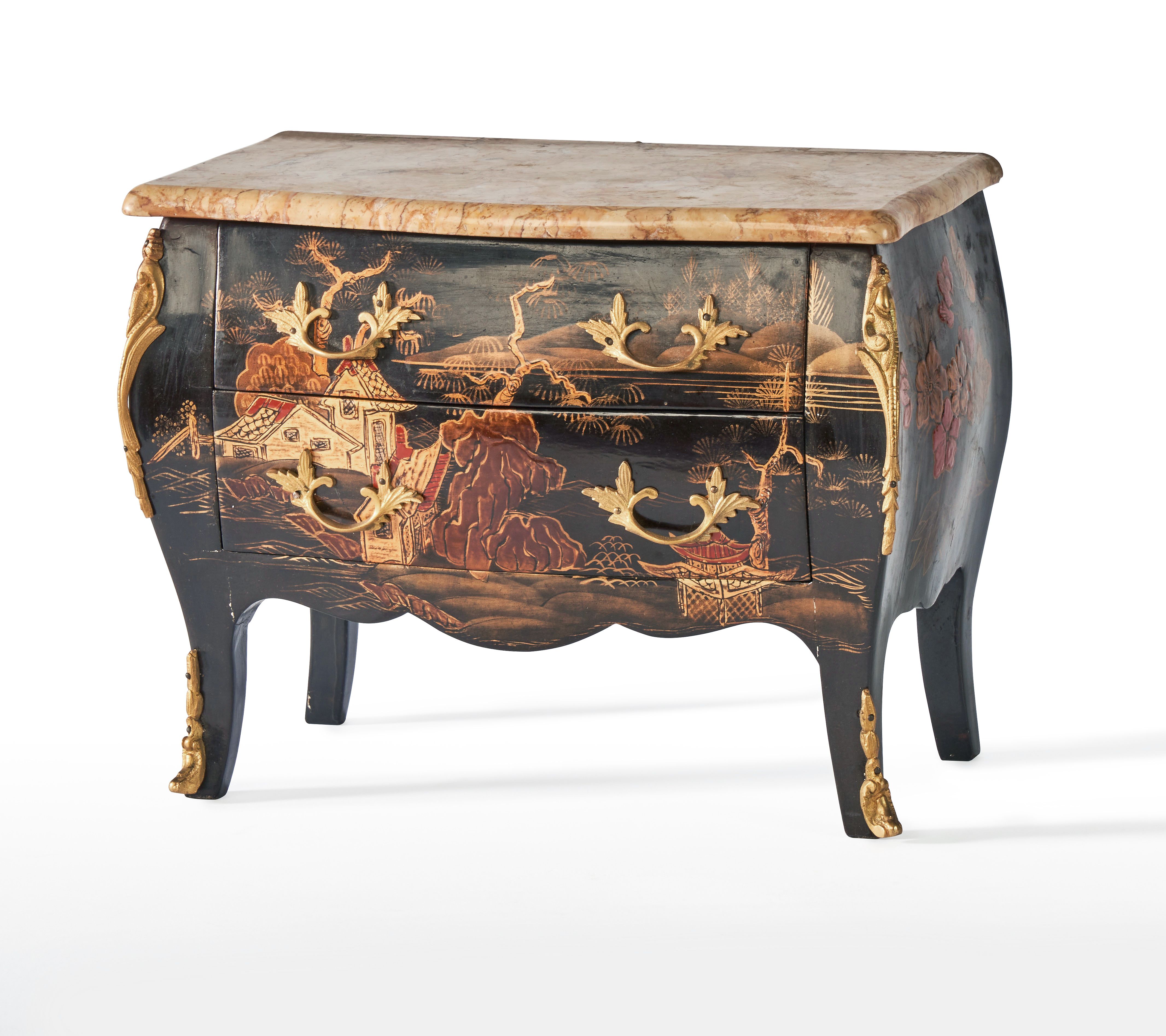 COMMODE MINIATURE ou de MAÎTRISE, galbée...