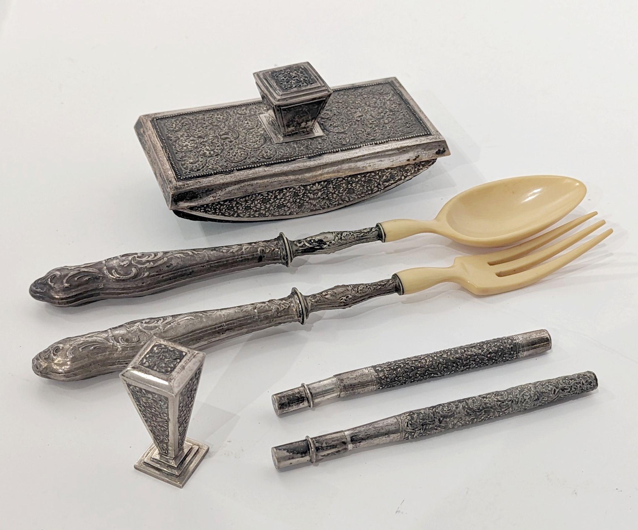 PETIT ENSEMBLE en argent (925) et argent...