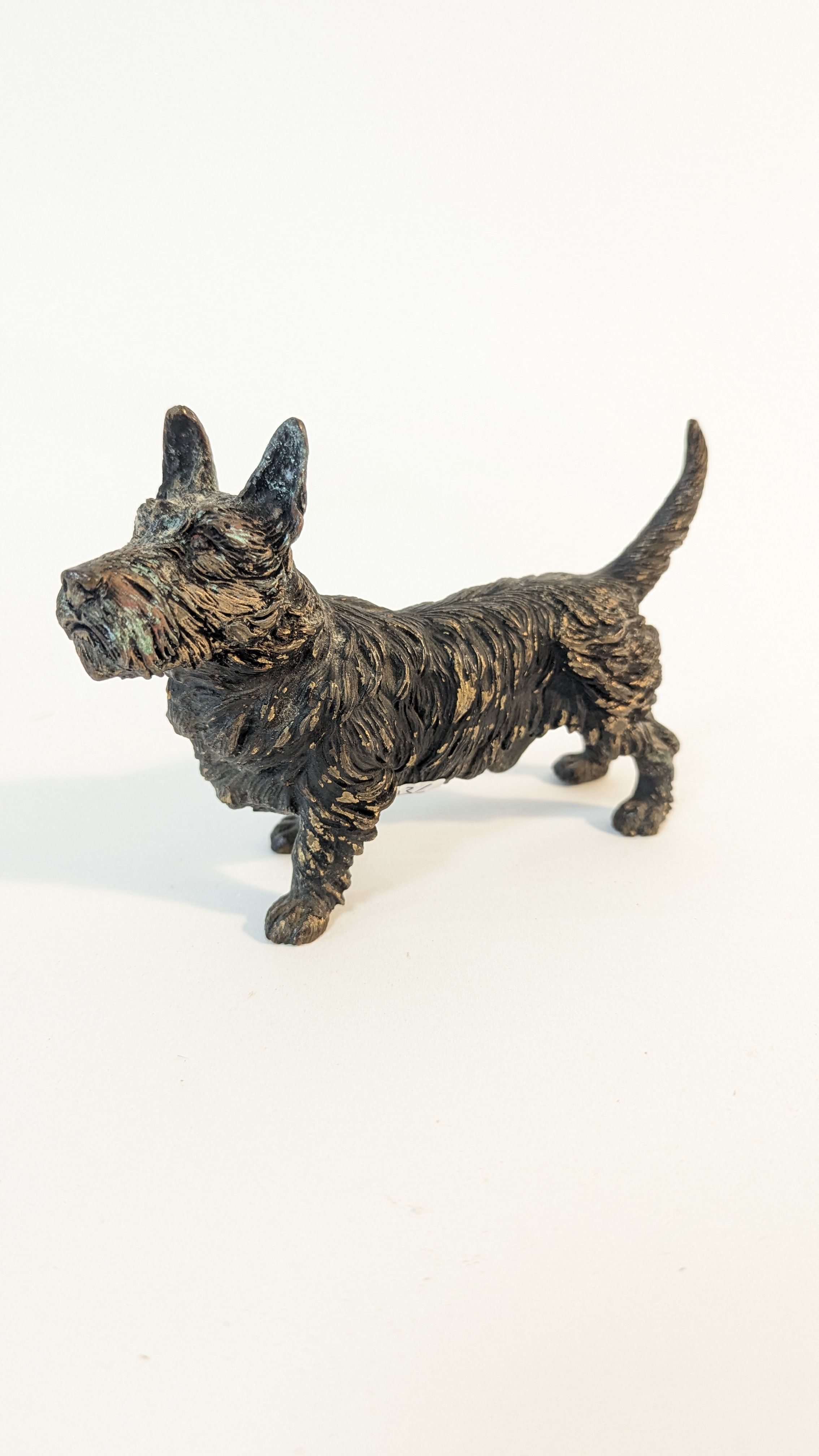 SCOTTISH terrier en bronze, anciennement...