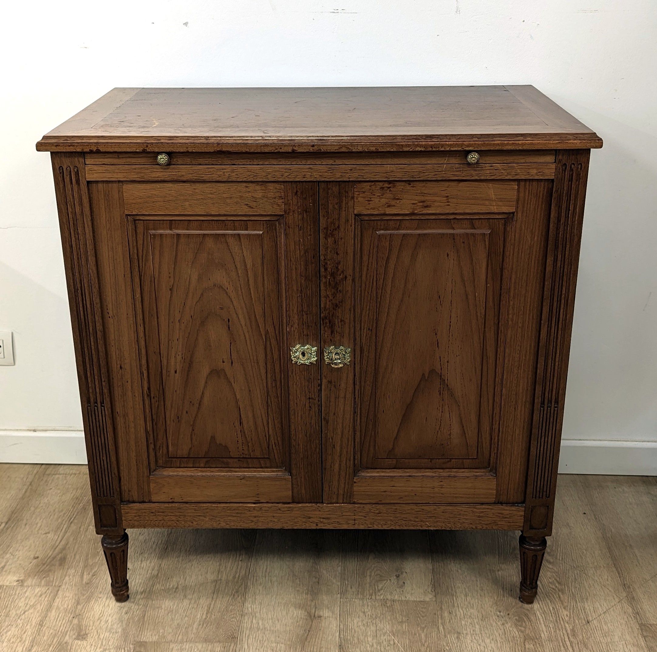 BUFFET rectangulaire en bois teinté façon...