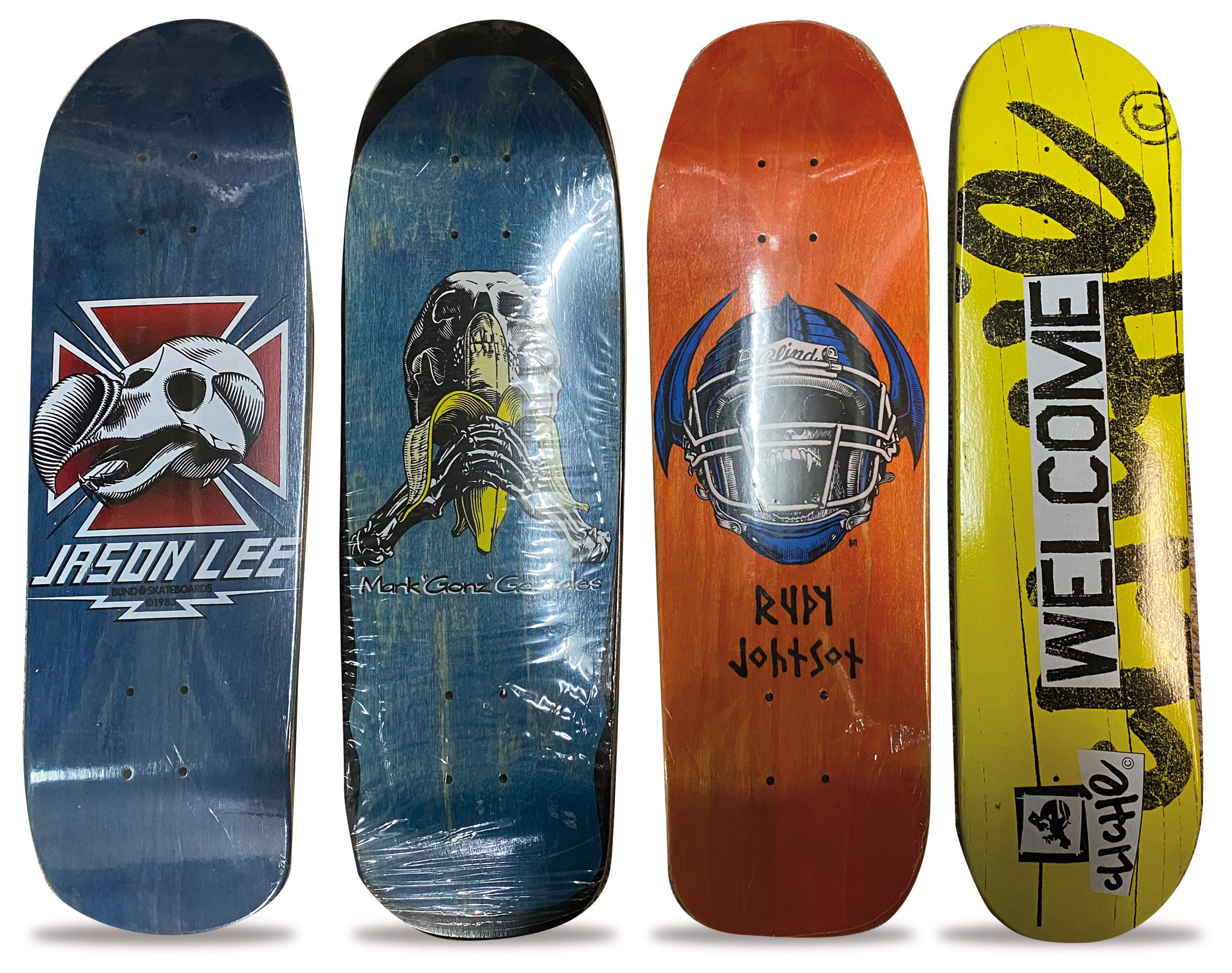 LOT DE QUATRE  MINIS SKATE