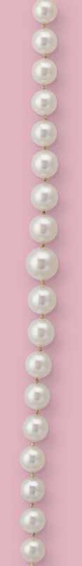 COLLIER de perles de culture en chute, avec...