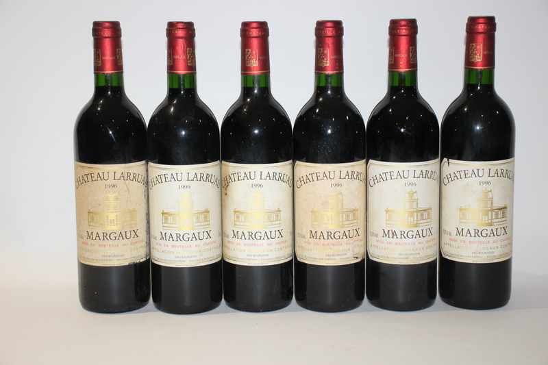 6 Blles CH. LARRUAU Margaux CB 1996