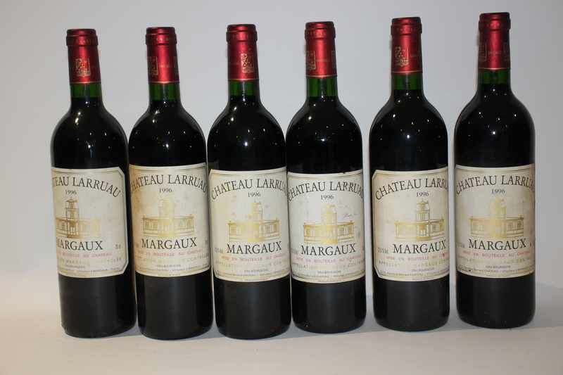 6 Blles CH. LARRUAU Margaux CB 1996