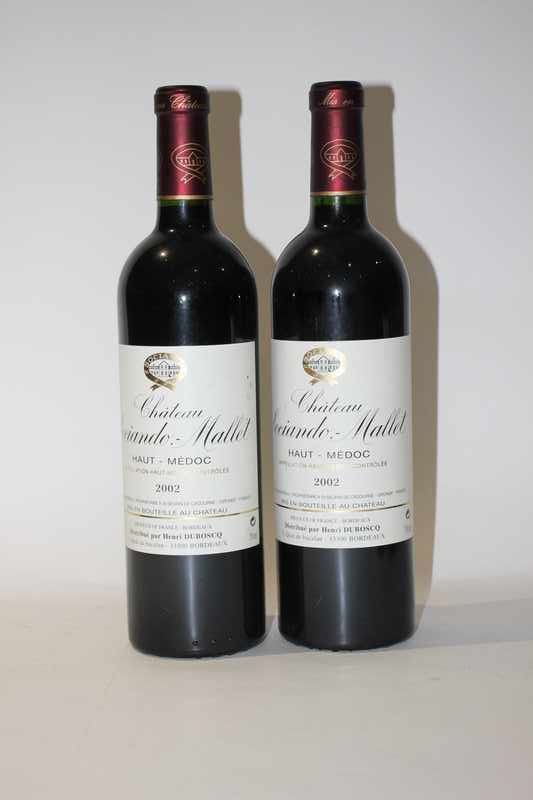 2 Blles CH. SOCIANDO-MALLET Haut-Médoc 2...