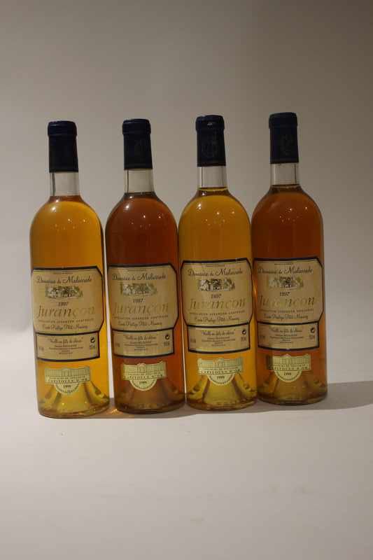 4 Blles DOMAINE DE MALARRODE Jurançon 19...