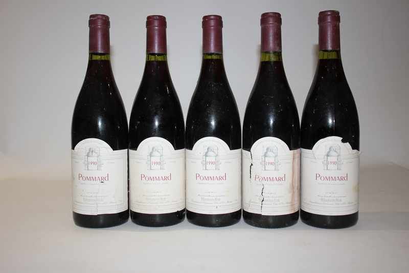 5 Blles POMMARD 1er Cru mise Dom. Rebourgeon-Mure...