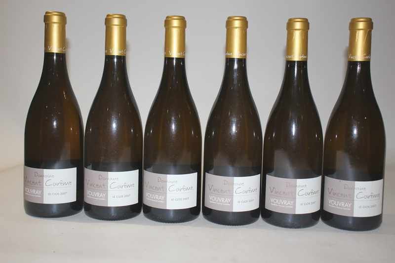 6 Blles VOUVRAY Le Clos mise Dom. Vincent...
