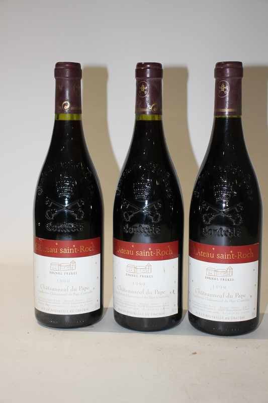 3 Blles CH. SAINT ROCH Chateauneuf du Pape...