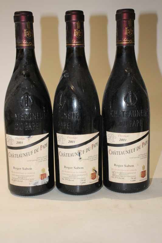 3 Blles CHATEAUNEUF DU PAPE Prestige mise...