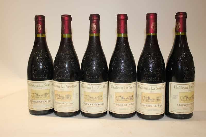 6 Blles CH. LA NERTHE Chateauneuf du Pap...