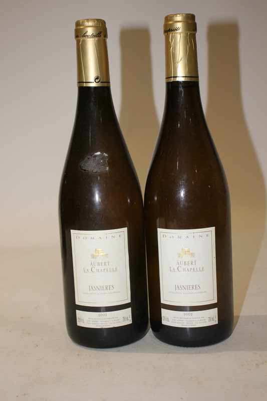 2 Blles JASNIÈRES blanc mise Domaine Aubert...
