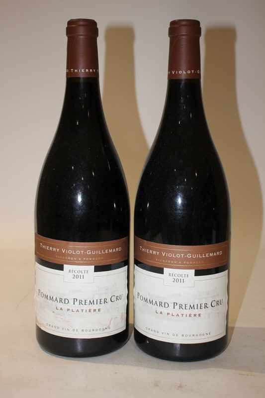 2 Mags POMMARD 1er Cru La Platière mise Violot-Guillemard...