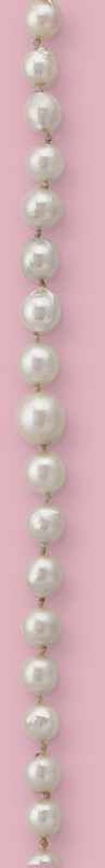 COLLIER DE PERLES DE CULTURE EN CHUTE, fermoir...