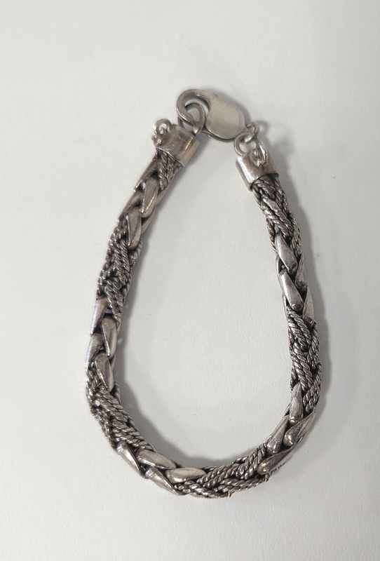 BRACELET à maillons en argent (925 mm) Poids...