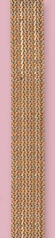 LARGE BRACELET en or jaune, gris et rose...