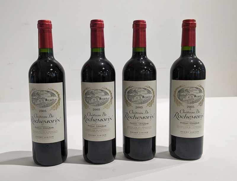 4 Blles CH. DE ROCHEMORIN, Graves 2005.