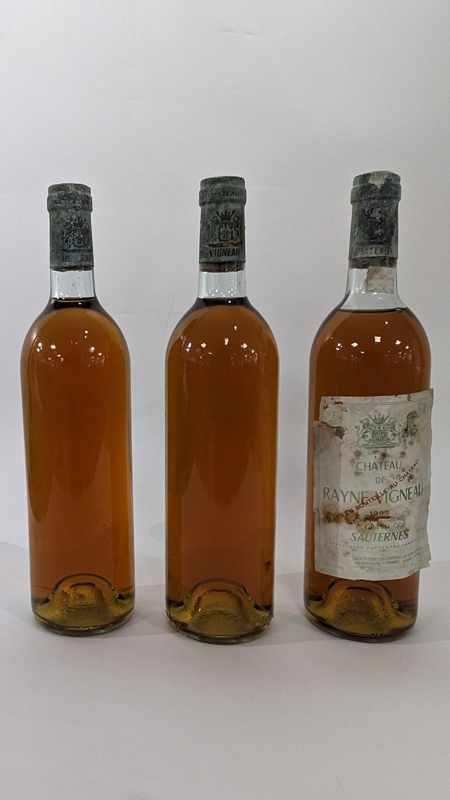 3 Blles CH. DE RAYNE VIGNEAU, Sauternes,...