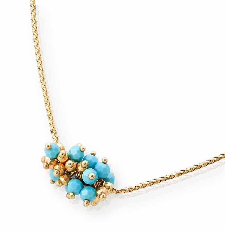 COLLIER RAS-DE-COU en or (750) sertie d'un...