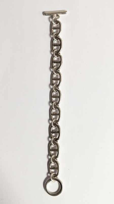 BRACELET chaîne d'ancre en argent (925).