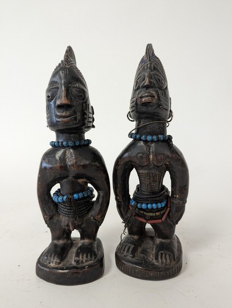 TROIS STATUETTES de style Ibedji.