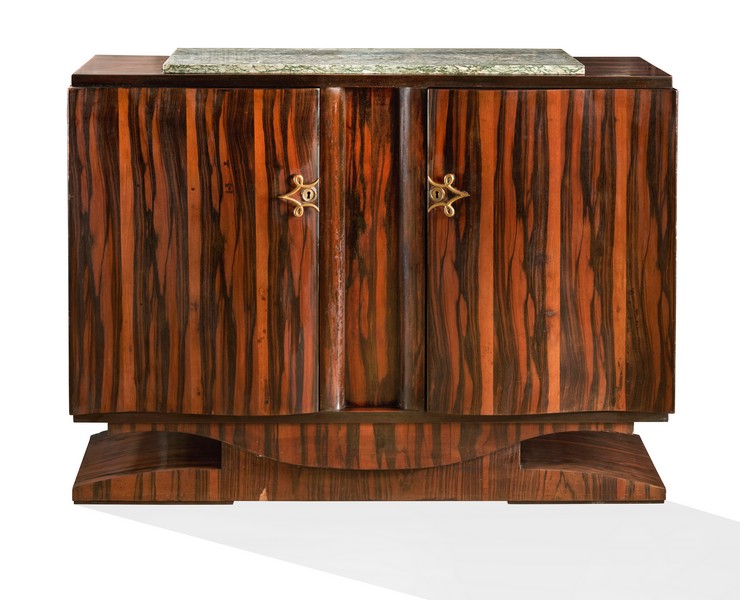 BUFFET rectangulaire en placage d'ébène de...